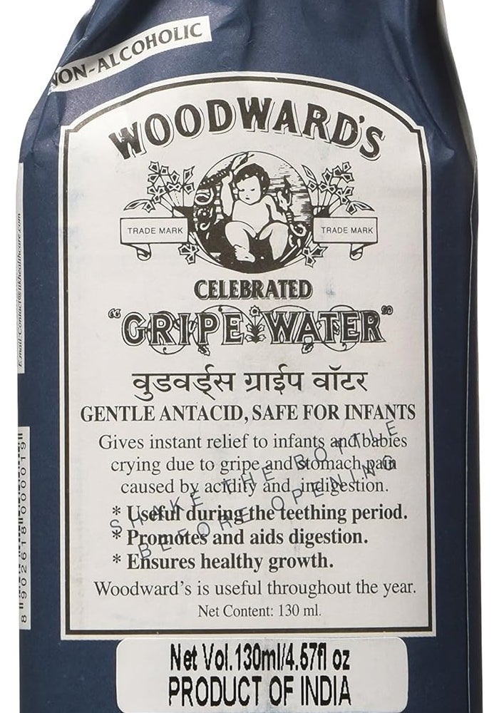Woodward's Celebrated Gripe Water - Gentle Antacid for Infants, 130ml (Pack of 4) - Image 1